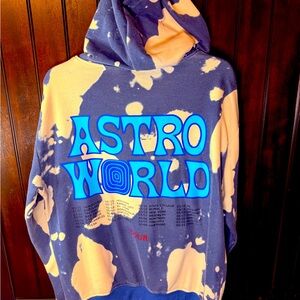 Blue and Cream Hoodie